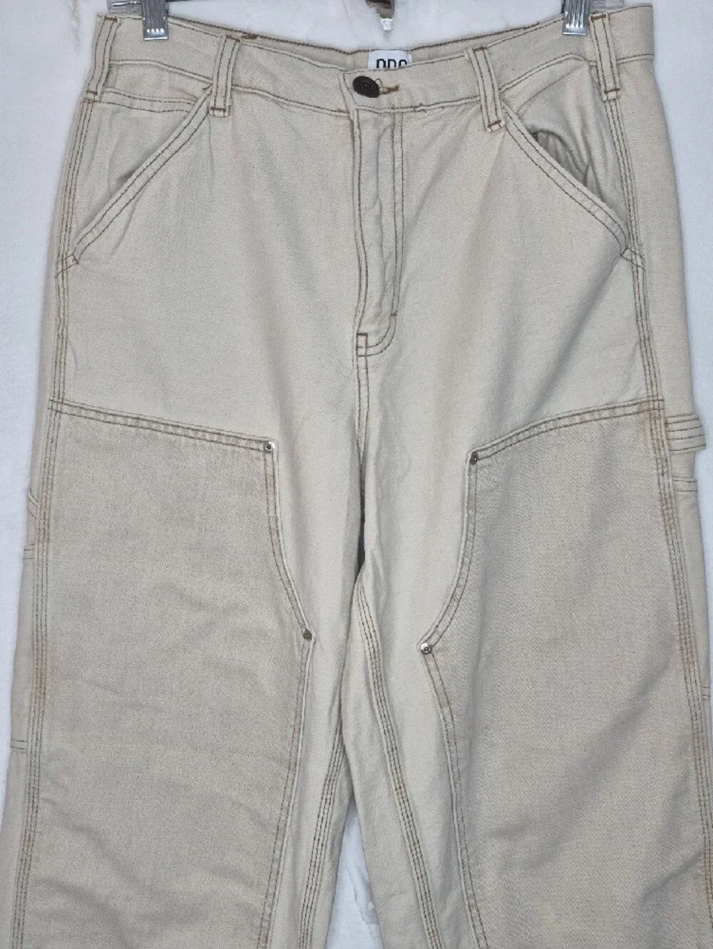 BDG Logan Tan Double Knee Cargo Carpenter Pants W29 L32‎